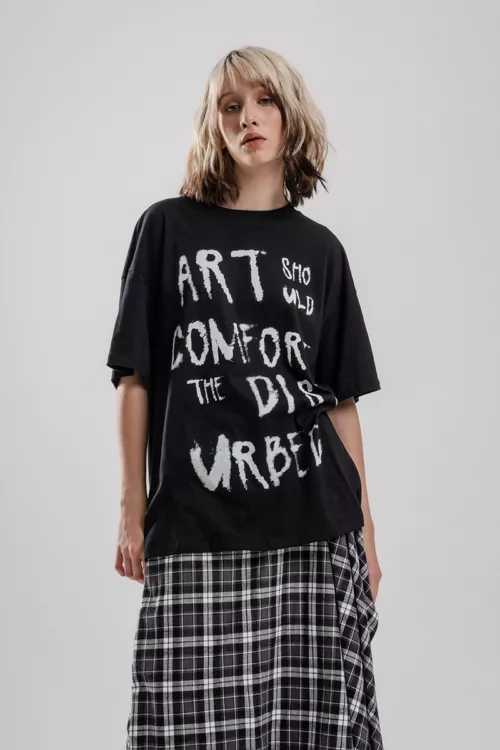 REMERON MANGA CORTA ESCOTE REDONDO CON ESTAMPA EN FRENTE, TELA JERSEY ALGODÓN