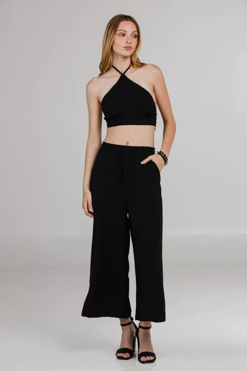 PANTALON ANCHO CON ELASTICO EN CEY